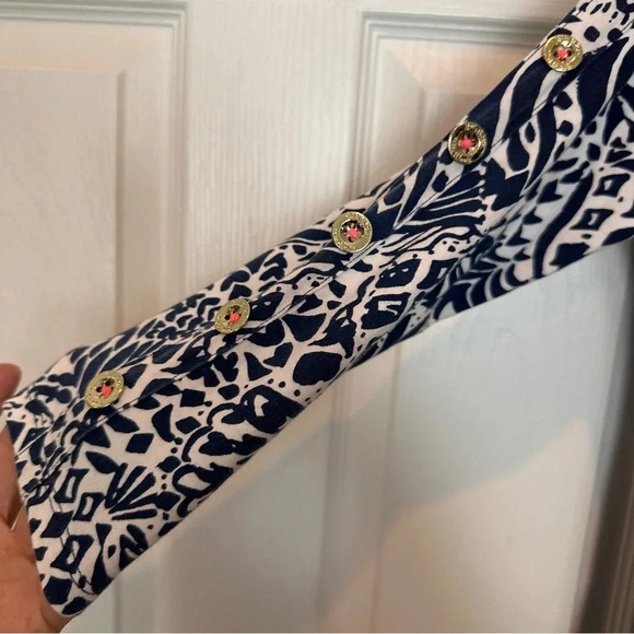 Lilly Pulitzer Vivvy Dress By Land or By Sea High Tide Navy Size XSmall XS - Picture 12 of 16